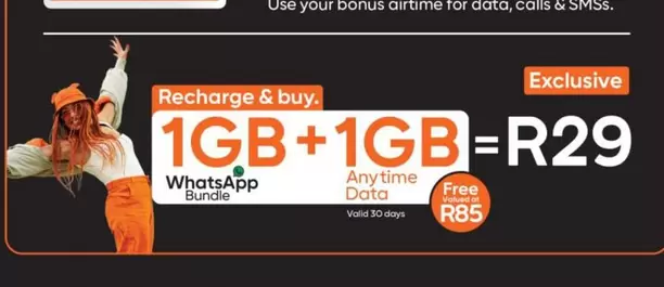 1GB + 1GB Anytime Data