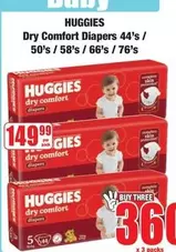Huggies - Dry Comfort Diapers