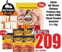 Goldi - IQF Mixed Chicken Portions