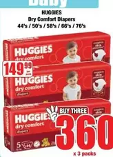 Huggies - Dry Comfort Diapers
