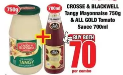 Crosse & Blackwell - Tangy Mayonnaise & ALL GOLD Tomato Sauce
