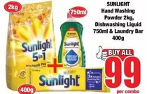 Sunlight - Hand Washing Powder, Dishwashing Liquid & Laundry Bar