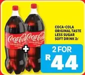 Coca cola - ORIGINAL TASTE LESS SUGAR SOFT DRINK