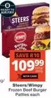 Steers - Frozen Beef Burger Patties