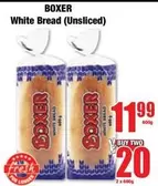 Boxer - White Bread (Unsliced)