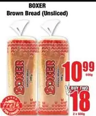 Boxer - Brown Bread (Unsliced)