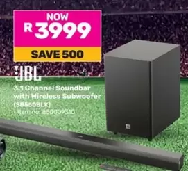 jbl - 3.1 Channel Soundbar with Wireless Subwoofer (SB660BLK)