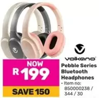 Volkano - Pebble Series Bluetooth Headphones