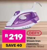 Defy - 1750 W Steam Iron (SI8059A1)