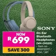 Sony - On-Ear Bluetooth Headphones (WH-CH520)