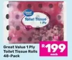 Great Value - Toilet Tissue Rolls