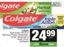 Colgate - Triple Action Toothpaste