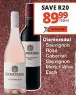 Diemersdal - Sauvignon Ros
Cabernet Sauvignon Merlot Wine