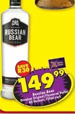 Russian Bear - Premium Original/Flavoured Vodka