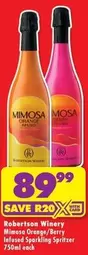 Robertson Winery - Mimosa Orange/Berry Infused Sparkling Spritzer