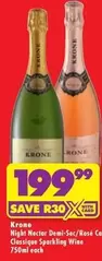 Krone - Night Nectar Demi-Sec/Rosé Classique Sparkling Wine