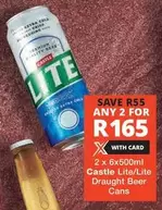 CASTLE - Draught Beer Cans