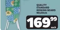STANDARD IRONING BOARD 90x30cm