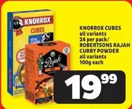 Knorrox - CUBES, CURRY POWDER