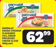 Parmalat - GOUDA/CHEDDAR FLAVOURED FULL CREAM PROCESSED CHEESE SLICES