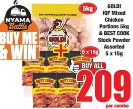 Goldi - IQF Mixed Chicken Portions & Stock Powder