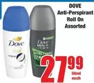 Dove - Anti-Perspirant Roll On