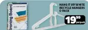 WHITE RECYCLE HANGERS