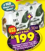 Savanna - Premium Dry/Light Cider NRB