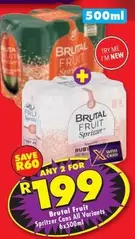 Brutal Fruit Spritzer Cans