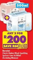 Bernini - Classic/Amber/Blush Sparkling Spritzer Cans