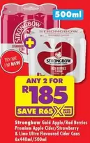 Strongbow - Premium Apple Cider/Strawberry & Lime Ultra Flavoured Cider Cans