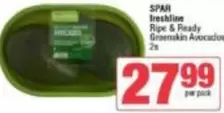 Spar - freshline Ripe & Ready Greenskin Avocados
