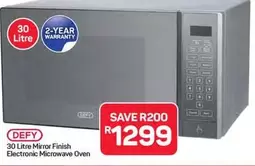 Defy - 30 Litre Mirror Finish Electronic Microwave Oven