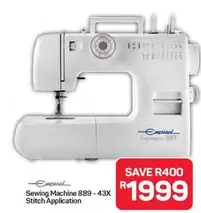Sewing Machine 889 - 43X Stitch Application