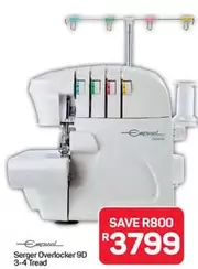 Serger Overlocker 9D 3-4 Tread