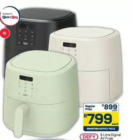 Defy - 6 Litre Digital Air Fryer
