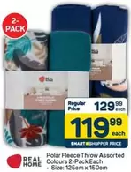 Polar - Fleece Throw Assorted Colours