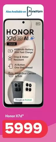 Honor - HONOR X7d 5G AI