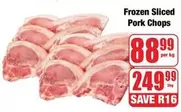 Frozen -  Sliced Pork Chops