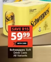 Schweppes - Soft Drink Cans