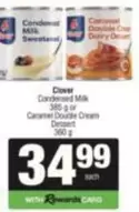 Clover - Condensed Milk or Caramel Double Cream Dessert