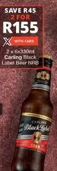Carling - 2 x 6x330ml Label Beer NRB