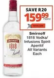Smirnoff - 1818 Vodka/Infusions Spirit Aperitif