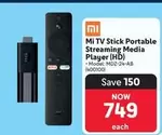 Mi TV Stick Portable Streaming Media Player (HD) Model: MDZ-24-AB (400100)