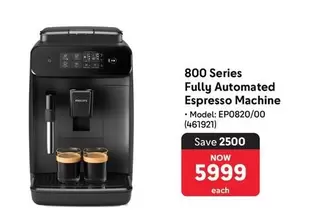 Philips - 800 Series Fully Automated Espresso Machine - EP0820/00 (461921)
