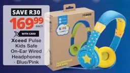Xceed Pulse Kids Safe On-Ear Wired Headphones