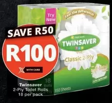 Twinsaver - 2-Ply Toilet Rolls