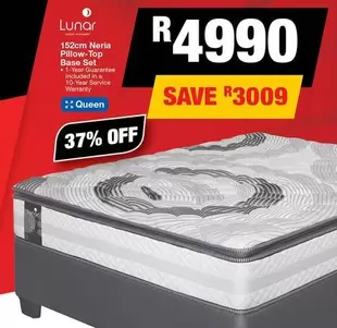 152cm Neria Pillow-Top Base Set