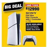 Sony - PS5 Slim Disc Console with 1 Controller - 1TB