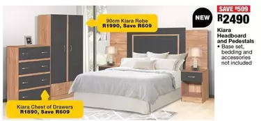 Kiara Headboard and Pedestals